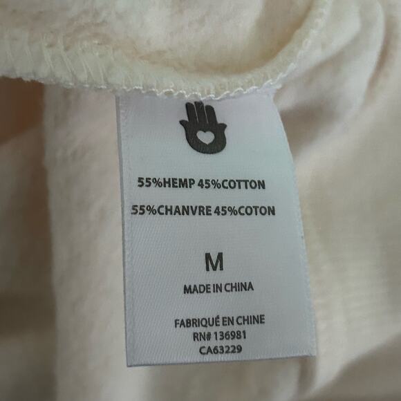 Spiritual Gangster Ruby Bomber Full Zip Jacket Off White M Medium New with Flaw - Picture 9 of 9